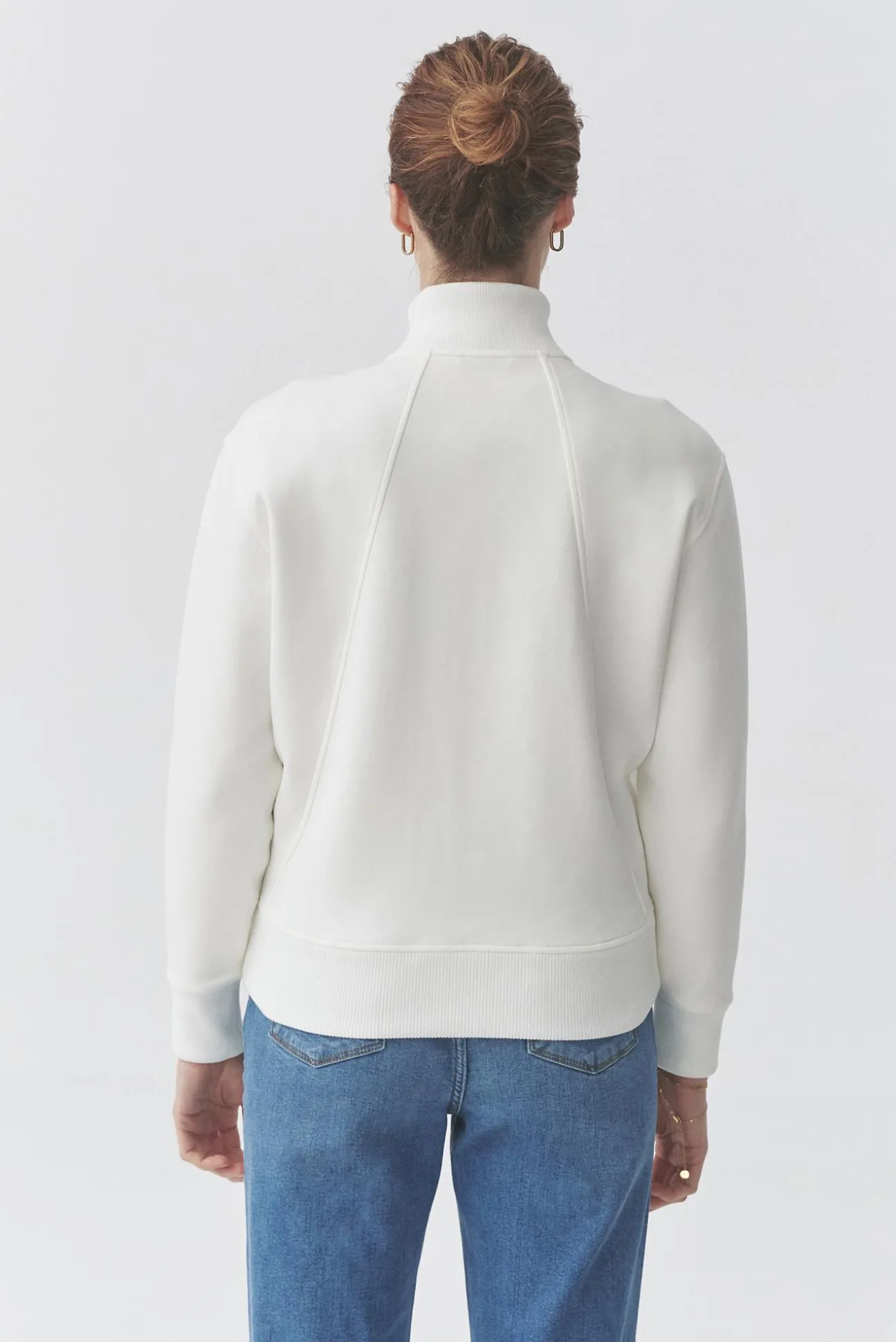 BAWEŁNIANA BLUZA ZE STÓJKĄ — TONIA