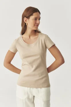 BAWEŁNIANY T-SHIRT - ANTONIA