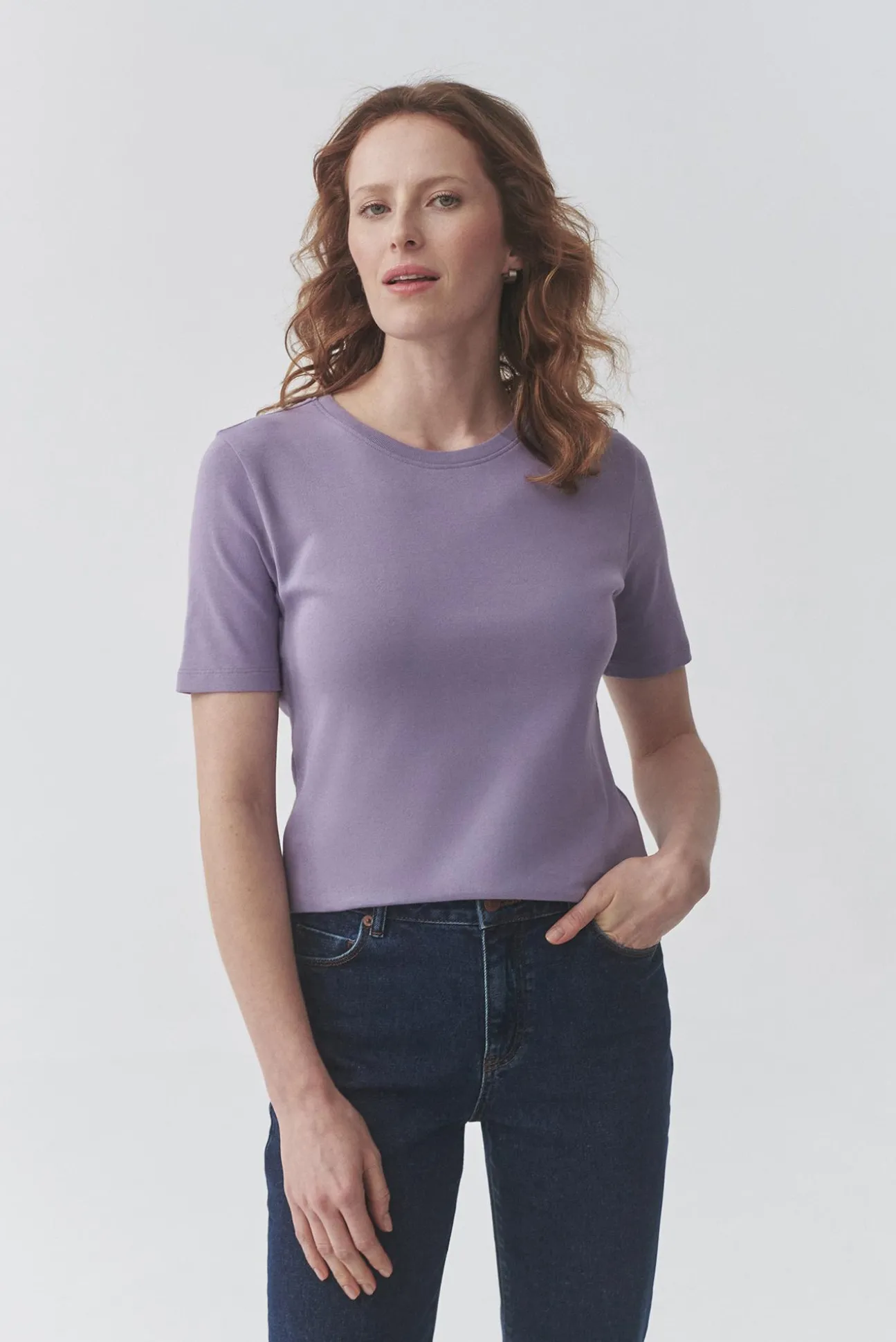 BAWEŁNIANY T-SHIRT DAMSKI — KIRI 1