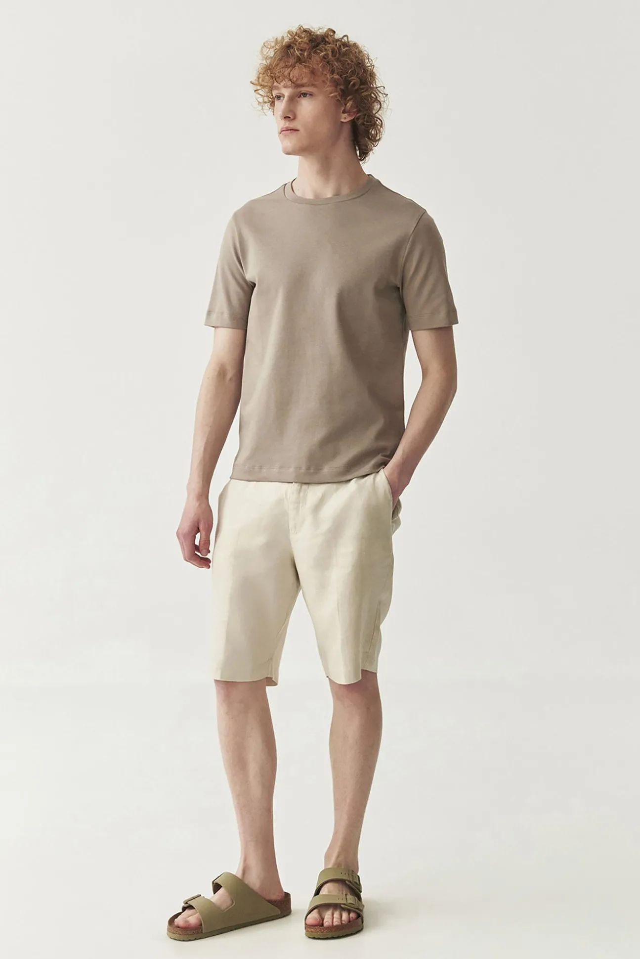 BAWEŁNIANY T-SHIRT MĘSKI — IAN