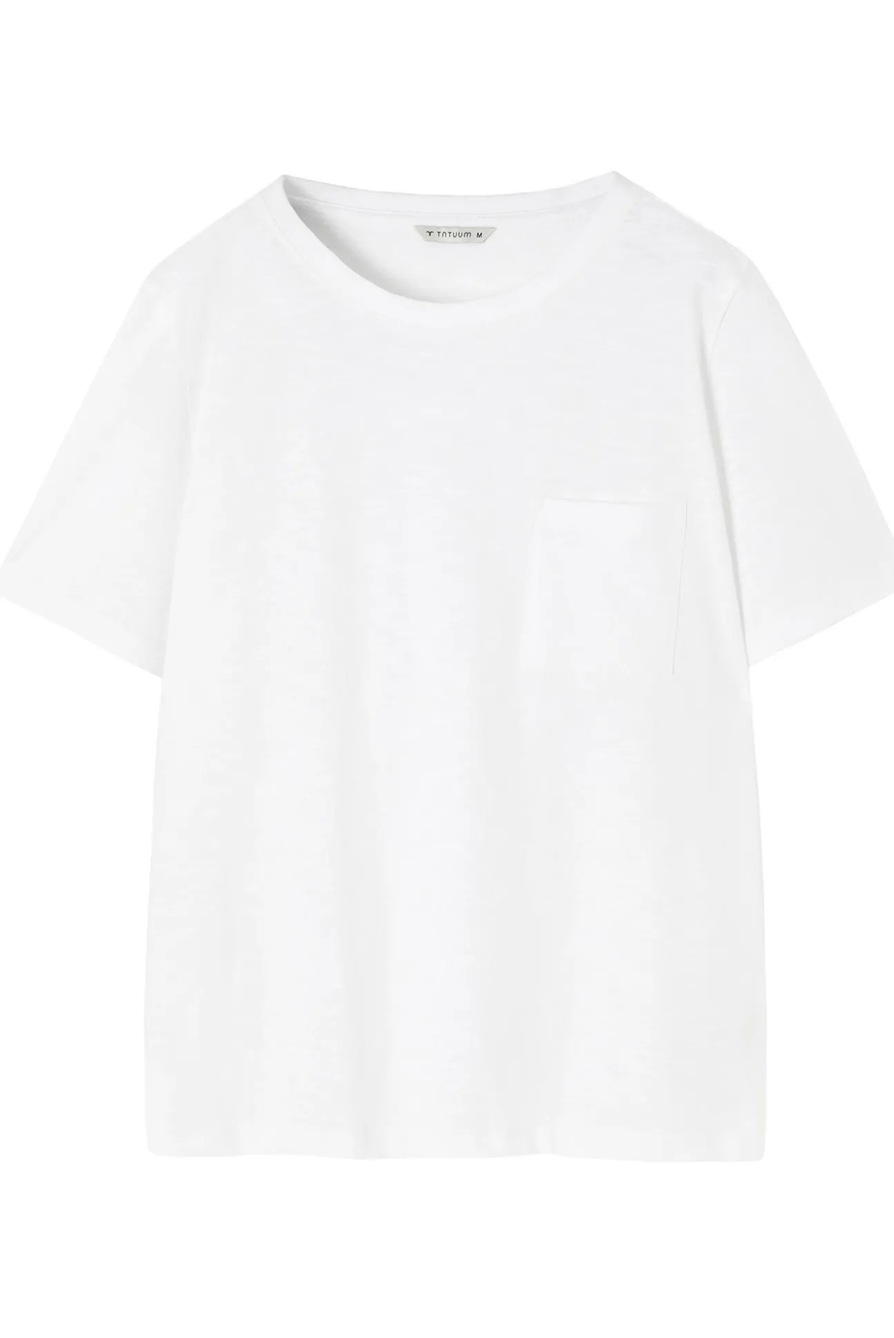 BAWEŁNIANY T-SHIRT Z KIESZONKĄ - DELQI