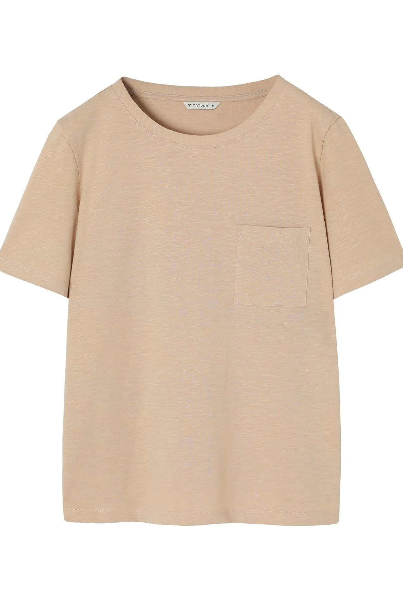 BAWEŁNIANY T-SHIRT Z KIESZONKĄ - DELQI