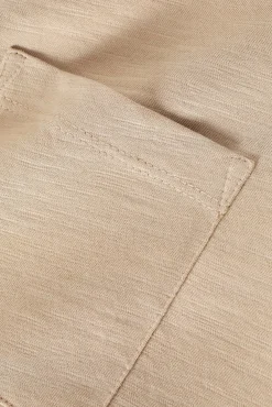 BAWEŁNIANY T-SHIRT Z KIESZONKĄ - DELQI