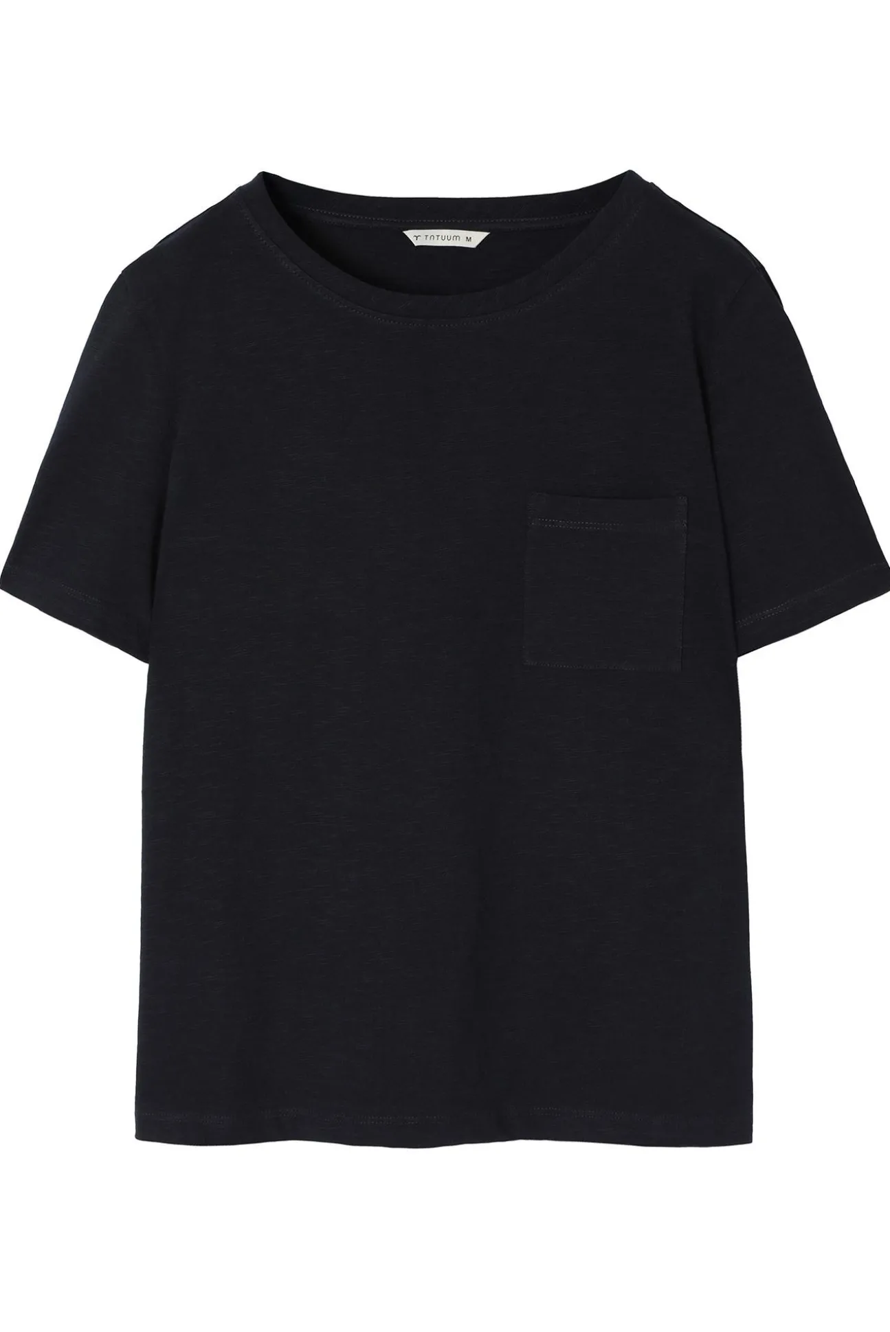 BAWEŁNIANY T-SHIRT Z KIESZONKĄ - DELQI