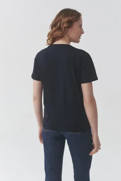 BAWEŁNIANY T-SHIRT Z KWIATOWYM NADRUKIEM — MALATI