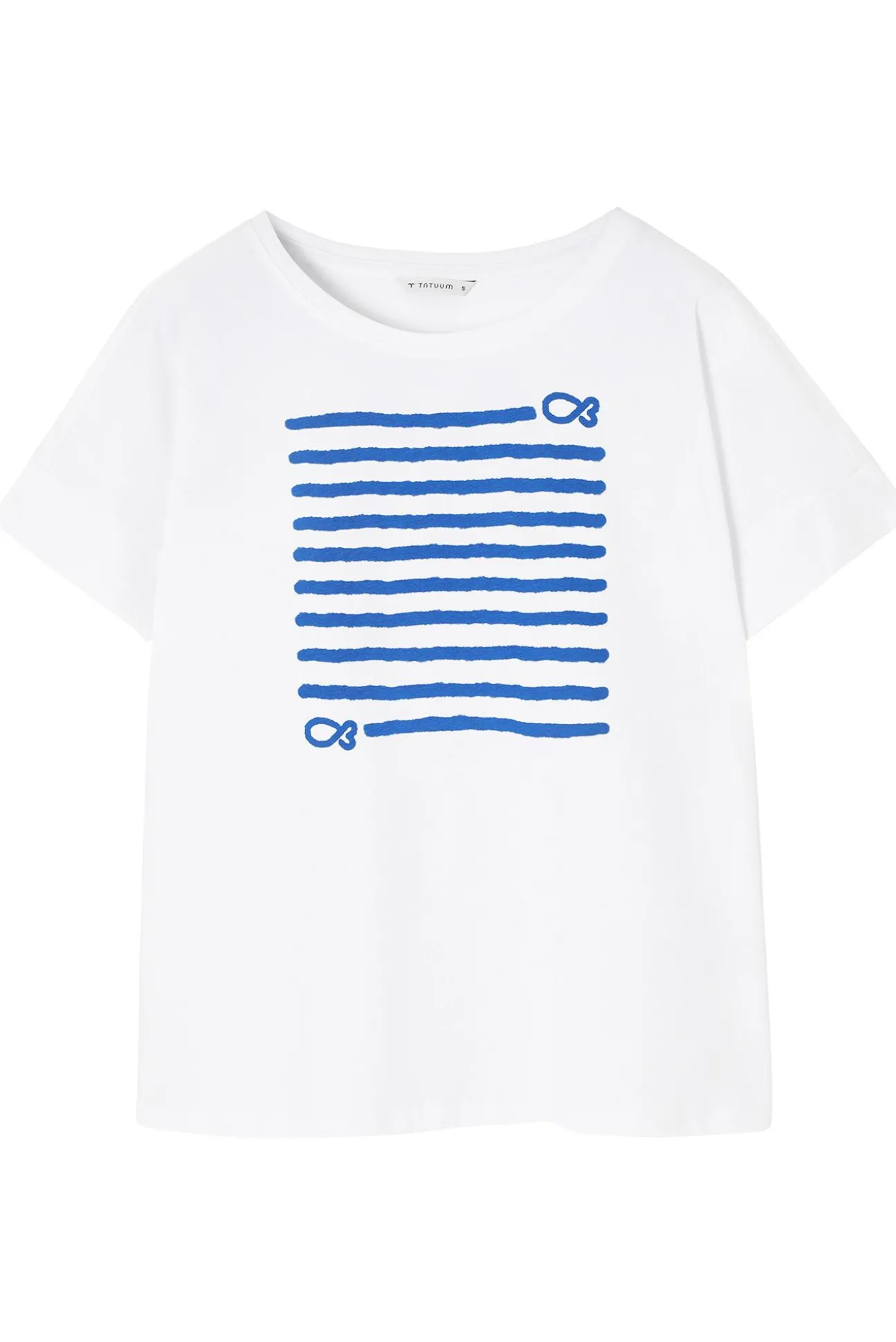 BAWEŁNIANY T-SHIRT Z NADRUKIEM - MONKI 1