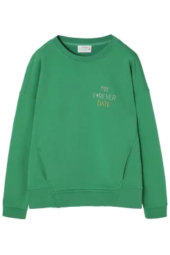 BLUZA DAMSKA Z HAFTOWANYM NAPISEM - GINGER