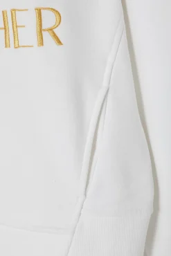 BLUZA DAMSKA Z HAFTOWANYM NAPISEM - GINGER