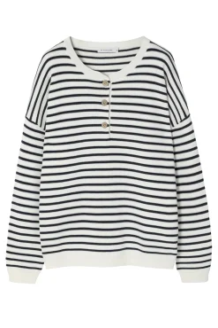 CASUALOWY SWETER DAMSKI W POPRZECZNE PASY — FANNY 1