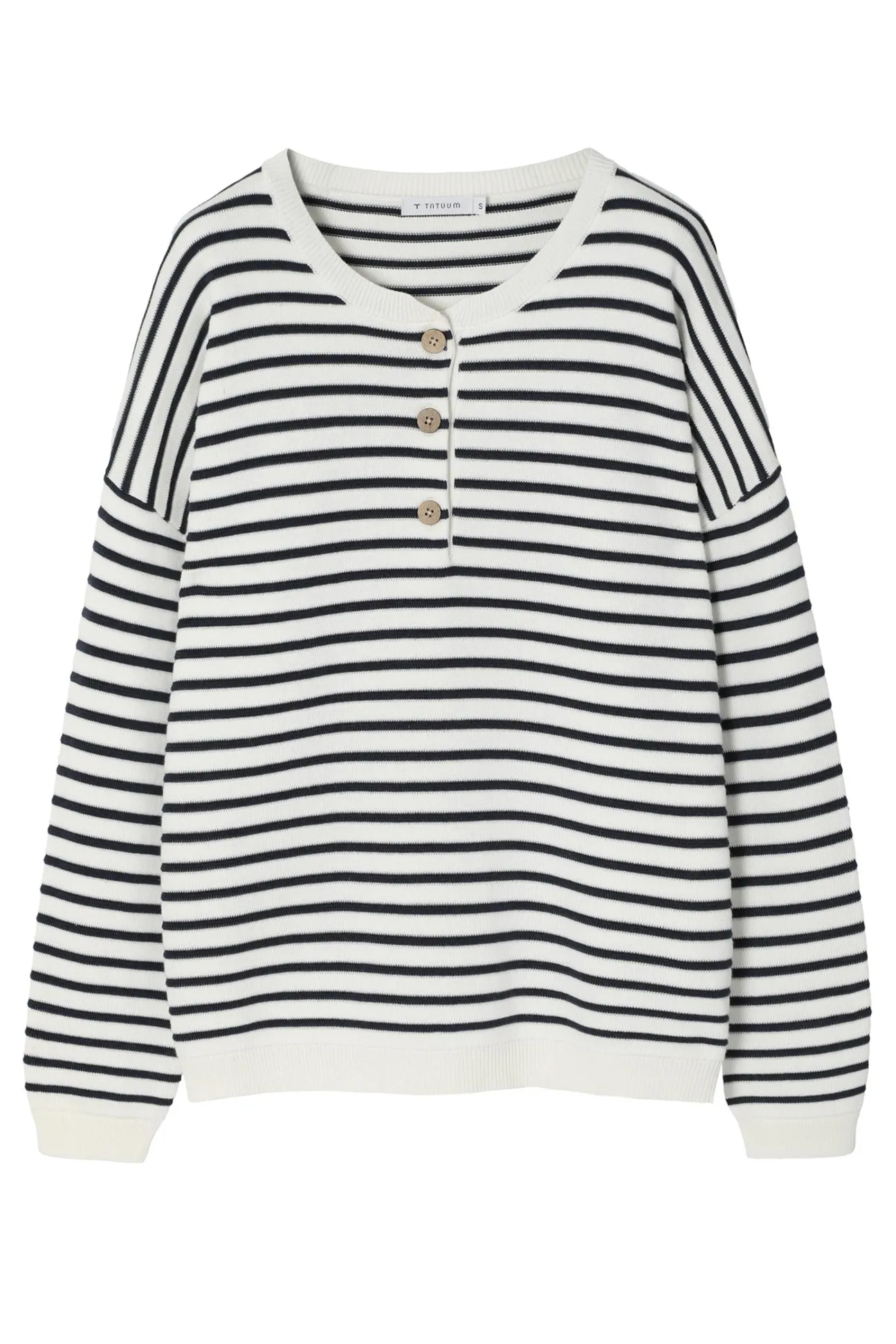 CASUALOWY SWETER DAMSKI W POPRZECZNE PASY — FANNY 1