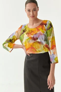 DAMSKA BLUZKA W PRINT AFINAMIA