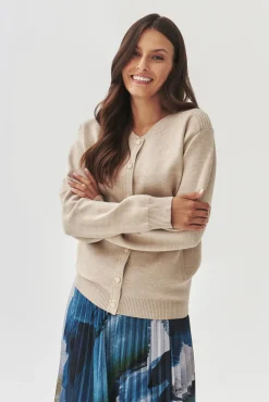DAMSKI SWETER O KROJU BOMBER Z NAPAMI- ANGIE