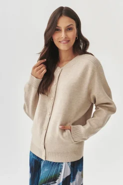 DAMSKI SWETER O KROJU BOMBER Z NAPAMI- ANGIE