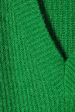 DAMSKI SWETER OVERSIZE Z DEKOLTEM W SEREK — ONYX