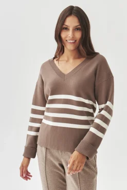 DAMSKI SWETER W PASKI - ELIANA