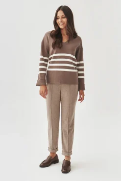 DAMSKI SWETER W PASKI - ELIANA