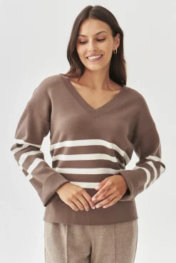 DAMSKI SWETER W PASKI - ELIANA