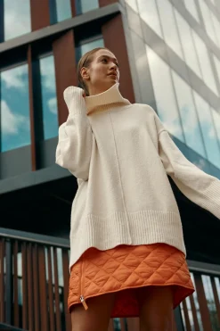 DAMSKI SWETER Z GOLFEM VELA