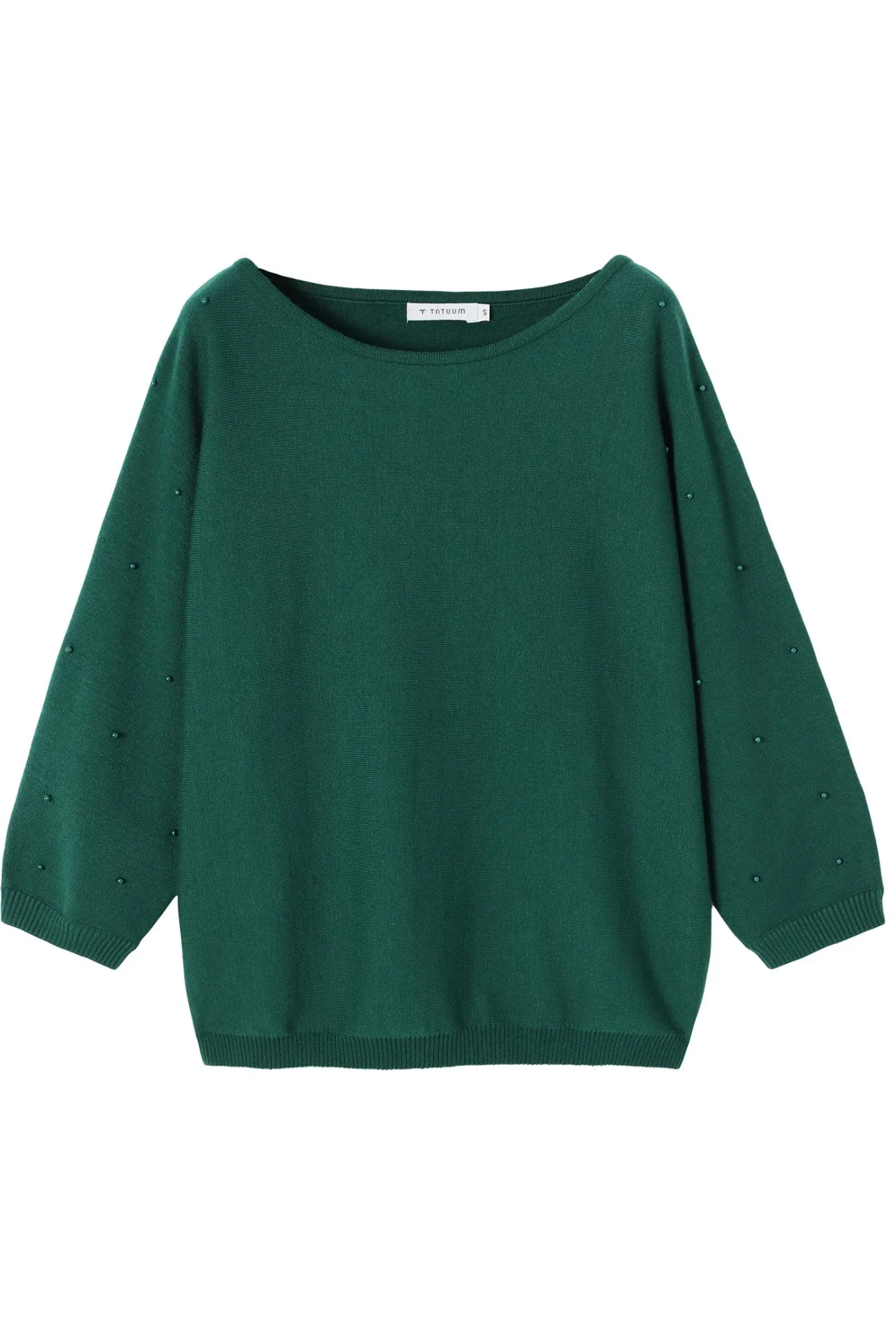 DAMSKI SWETER Z OZDOBNYMI KULECZKAMI — PERLO