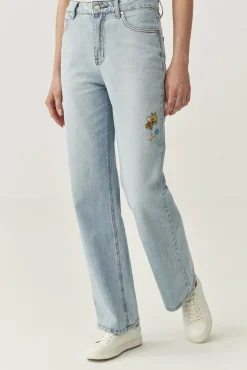 DENIMOWE SPODNIE WIDE LEG — RISO