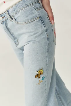 DENIMOWE SPODNIE WIDE LEG — RISO