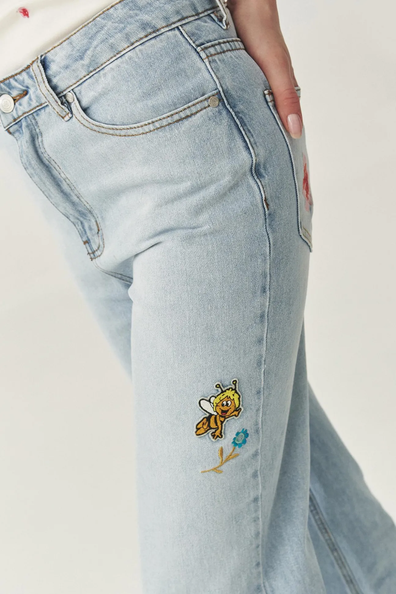 DENIMOWE SPODNIE WIDE LEG — RISO