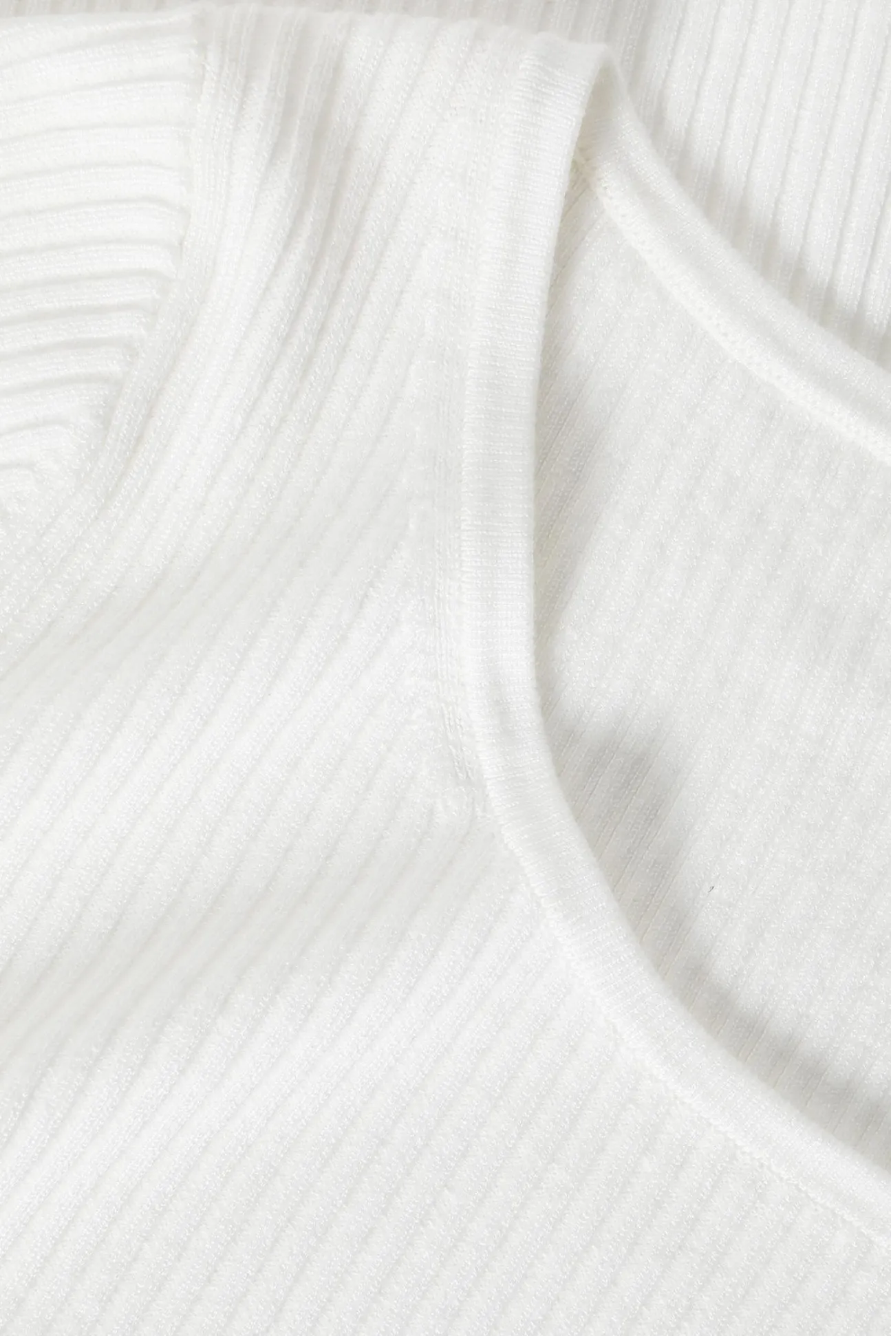 DOPASOWANY SWETER DAMSKI Z DZIANINY PRĄŻKOWANEJ - RIBA