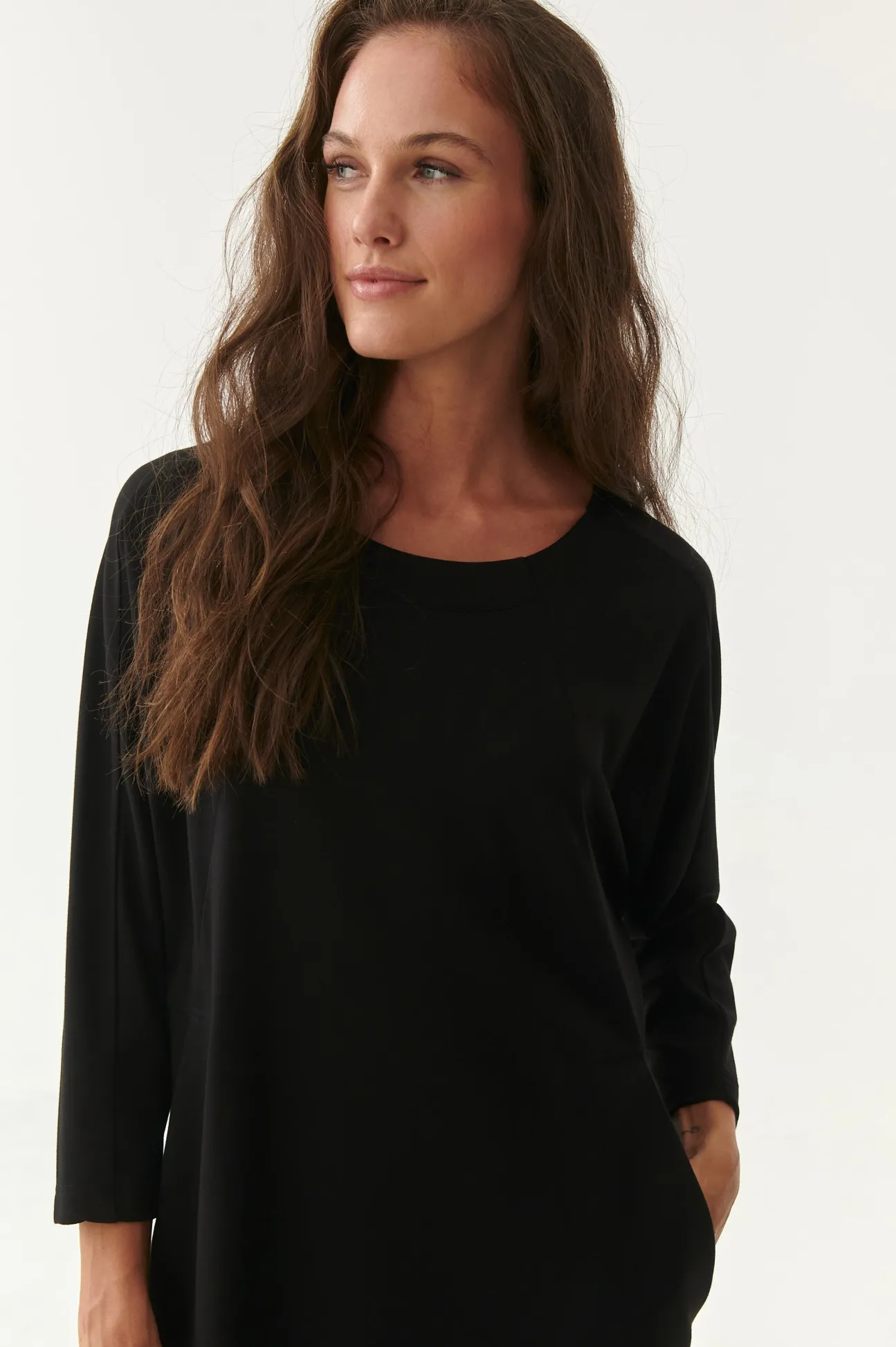 DZIANINOWA SUKIENKA OVERSIZE WODINI
