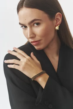 ELEGANCKA BRANSOLETKA Z MIENIĄCYMI SZKIEŁKAMI — PIA