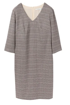 ELEGANCKA SUKIENKA TKANINOWA W KRATĘ - KOLUMI