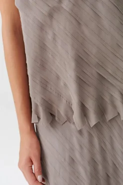 ELEGANCKA TKANINOWA BLUZKA DAMSKA Z KRÓTKIM RĘKAWEM NAKO