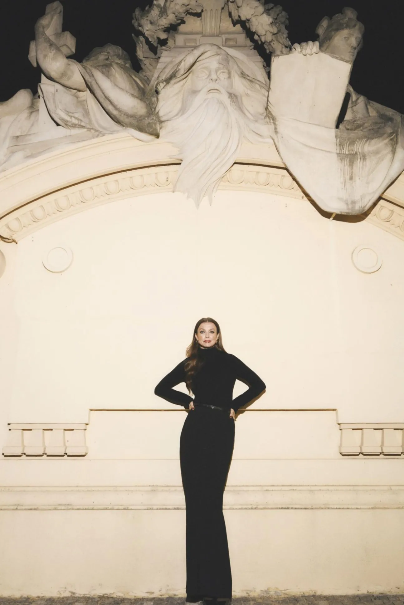 ELEGANCKA TKANINOWA SPÓDNICA MAXI — PALOMA 3