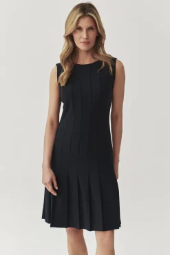 ELEGANCKA TKANINOWA SUKIENKA BEZ RĘKAWÓW - CHADIA