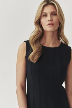 ELEGANCKA TKANINOWA SUKIENKA BEZ RĘKAWÓW - CHADIA