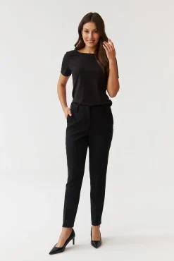 ELEGANCKIE DAMSKIE SPODNIE TKANINOWE - RIANA