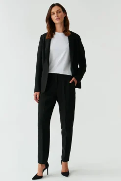 ELEGANCKIE SPODNIE DAMSKIE TKANINOWE W KANT AMEFI 1