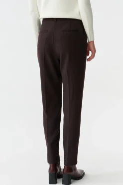 ELEGANCKIE SPODNIE DAMSKIE TKANINOWE W KANT AMEFI
