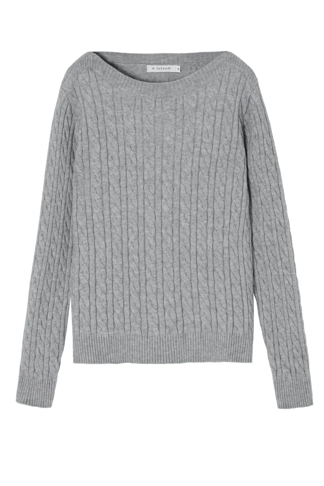 KLASYCZNY SWETER DAMSKI Z DEKOLTEM W ŁÓDKĘ — WILLOW