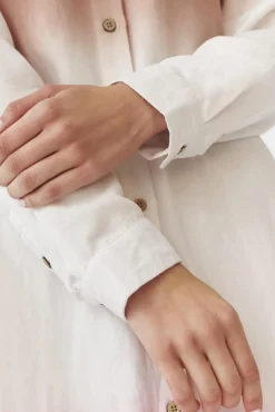 KOSZULOWA MIDI SUKIENKA Z GRADIENTOWYM DRUKIEM - MEKO