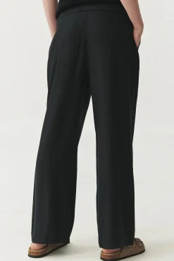 LNIANO-WISKOZOWE SPODNIE WIDE LEG — NERJA