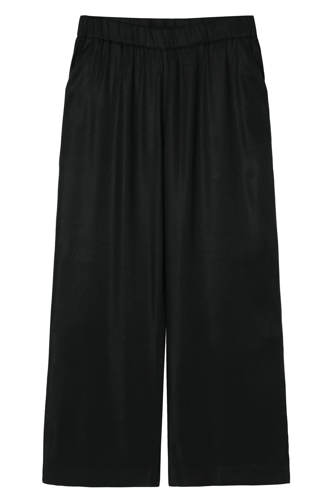 LNIANO-WISKOZOWE SPODNIE WIDE LEG — NERJA