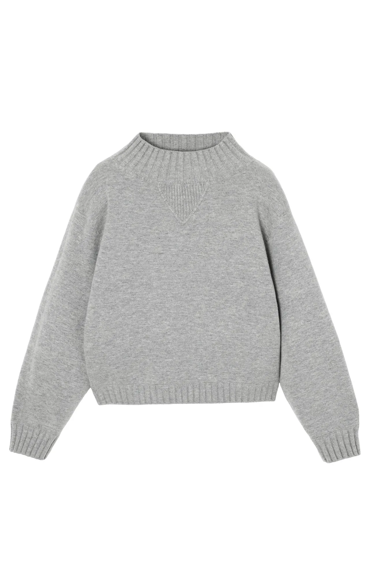 OVERSIZOWY SWETER DAMSKI Z PÓŁGOLFEM - MALMANA 1