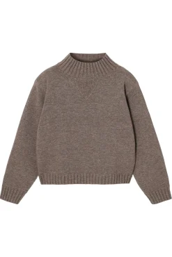 OVERSIZOWY SWETER DAMSKI Z PÓŁGOLFEM - MALMANA 2