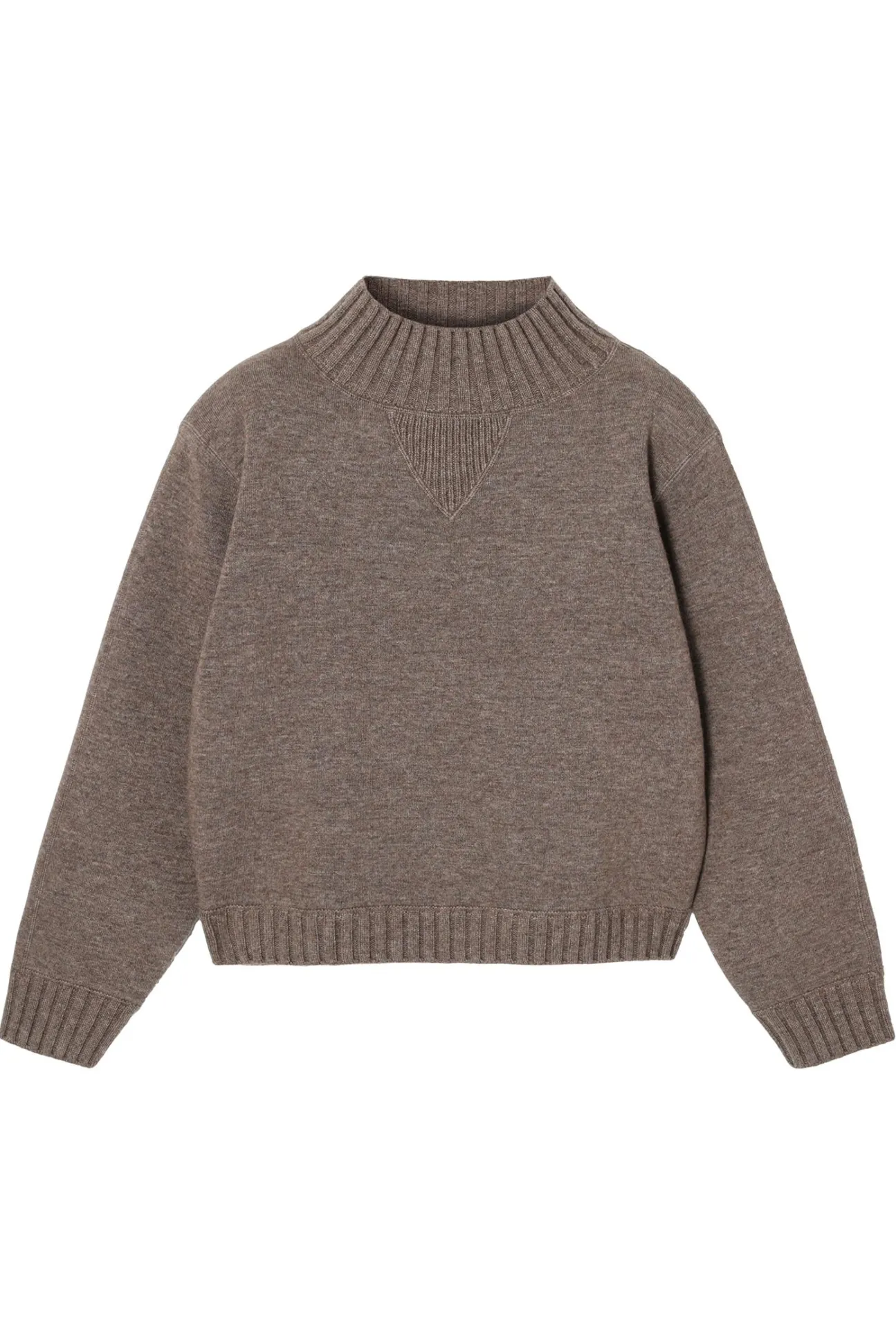 OVERSIZOWY SWETER DAMSKI Z PÓŁGOLFEM - MALMANA 2