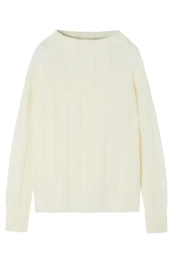 OVERSIZOWY SWETER DAMSKI Z GOLFEM — PEARL