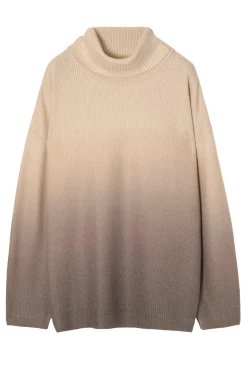 OVERSIZOWY SWETER DAMSKI Z EFEKTEM OMBRE JOSOMI