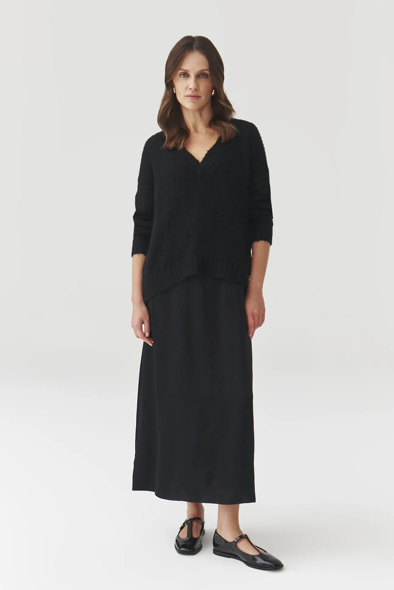 OVERSIZOWY SWETER Z WEŁNĄ I MOHERERM — DAHLIA