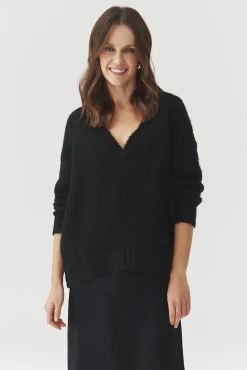 OVERSIZOWY SWETER Z WEŁNĄ I MOHERERM — DAHLIA