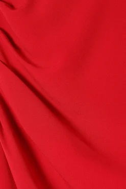 OŁÓWKOWA SPÓDNICA Z MARSZCZENIEM — SINIA