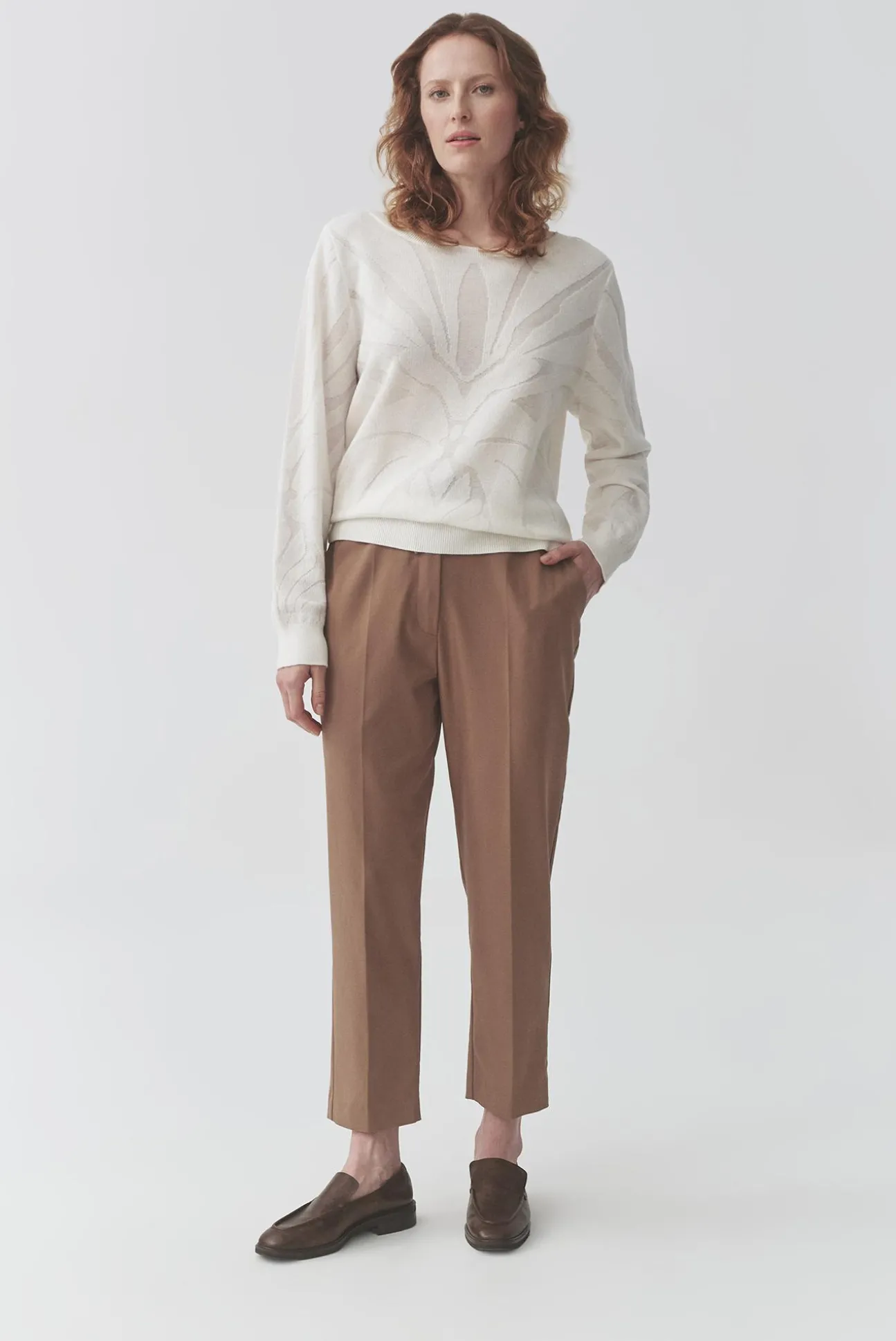PASTELOWY SWETER Z BAWEŁNIANEJ PRZĘDZY — FINN
